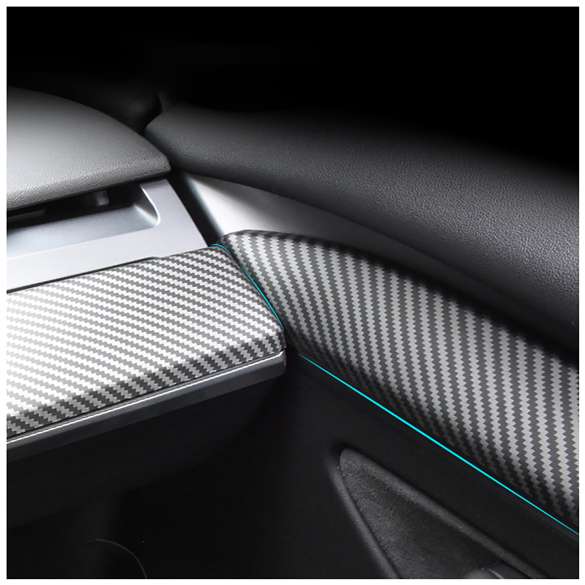 Model 3/Y Carbon Fiber Dashboard / Door Panel Trims Cover